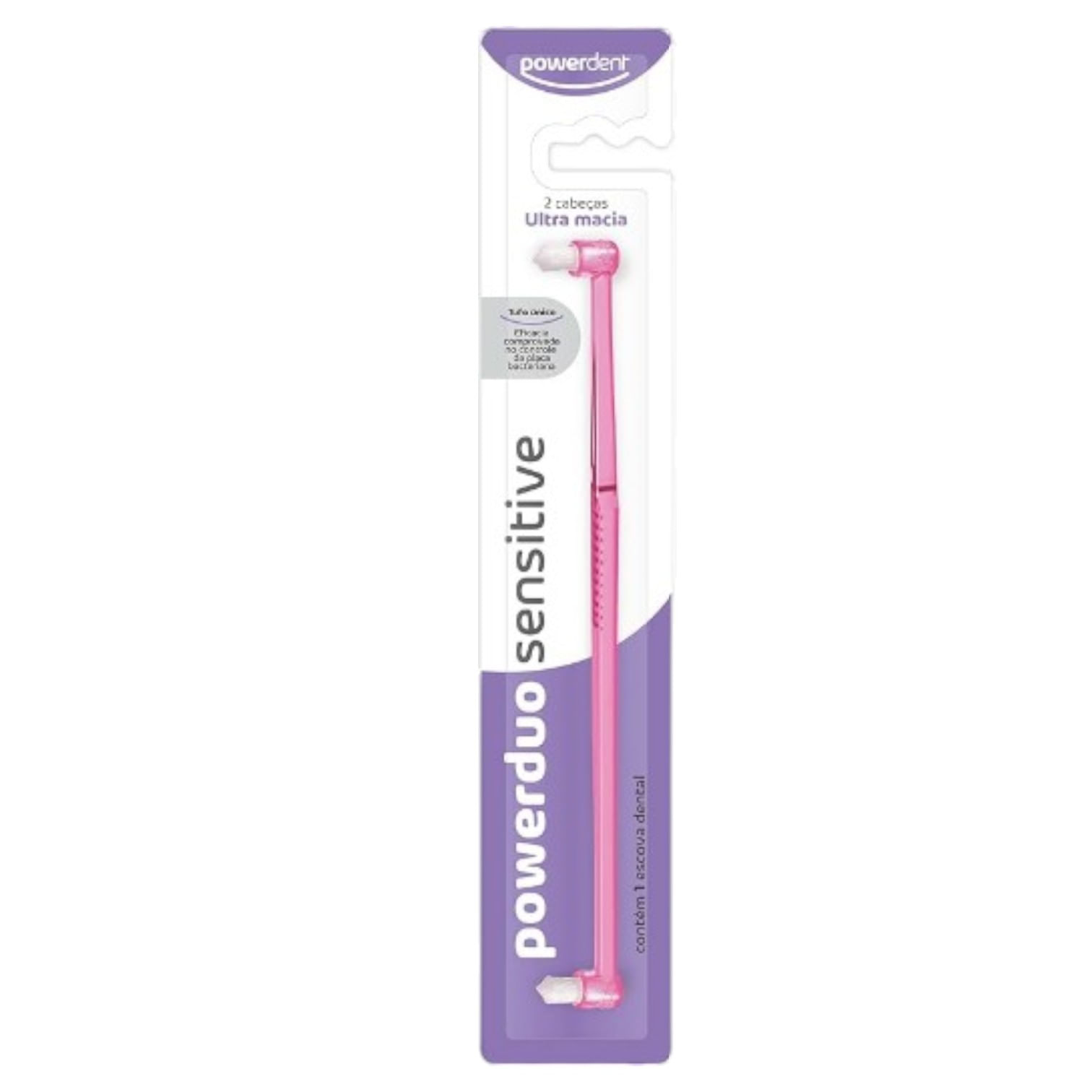 Powerdent Escova Dental Powerduo Sensitive 2 Tufos